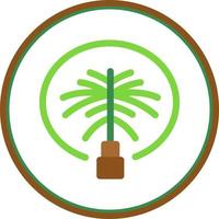 Palm Jumeirah Vector Icon Design