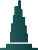 Burj Khalifa Vector Icon Design