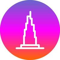 Burj Khalifa Vector Icon Design