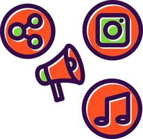 Social Media Marketer Vector Icon Design