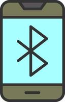 diseño de icono de vector de bluetooth