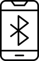 diseño de icono de vector de bluetooth