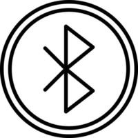 diseño de icono de vector de bluetooth