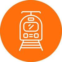 Tram Vector Icon Design