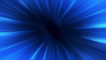 Abstract loop blue radial shine light rotation background video