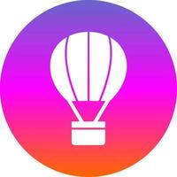 Hot Air Balloon Vector Icon Design