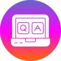 QA Vector Icon Design