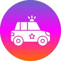 Police Car Vector Icon Design