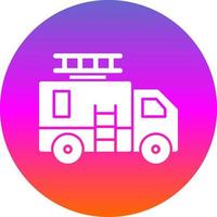 Fire Truck Vector Icon Design