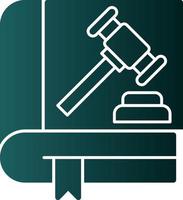 Law Book Vector Icon Design