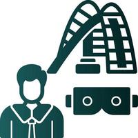 Vr Ride Vector Icon Design