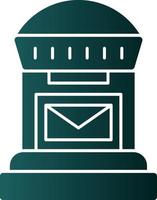 Postbox Vector Icon Design