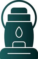 Oil Lamp Vector Icon Design