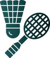 Badminton Vector Icon Design