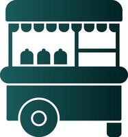 Food Cart Vector Icon Design