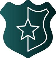Police Badge Vector Icon Design