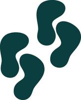 Footprint Vector Icon Design