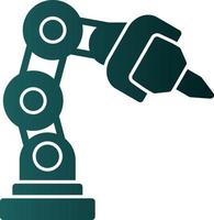 Robotic Arm Vector Icon Design