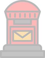 Postbox Vector Icon Design
