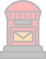 Postbox Vector Icon Design