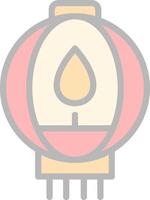 Lantern Vector Icon Design