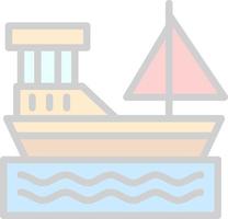 Boat Vector Icon Design