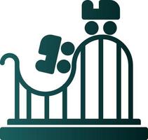 Roller Coaster Vector Icon Design