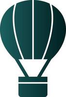 Hot Air Balloon Vector Icon Design