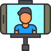 Vlogger Vector Icon Design