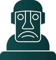 diseño de icono de vector moai