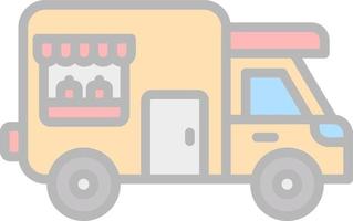 Food Truck Vector Icon Design