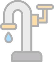 Water Pump Vector Icon Design