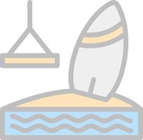 Wakeboarding Vector Icon Design