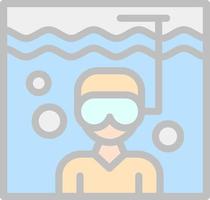 Diving Vector Icon Design