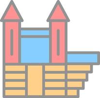 Bouncy Castle Vector Icon Design