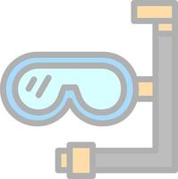 Diving Mask Vector Icon Design