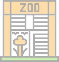 diseño de icono de vector de zoológico