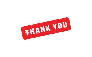 THANK YOU rubber stamp with grunge style on white background vector