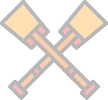 Oars Vector Icon Design