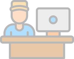 Cashier Vector Icon Design