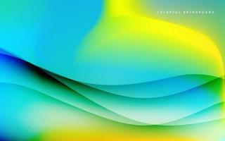 Abstract wave shape gradient color background vector