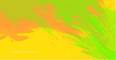 Abstract paintbrush green and yellow color background vector