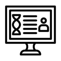 diseño de icono de datos genéticos vector