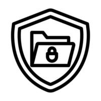 Sensitive Personal Data Icon Design vector