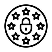 GDPR Compliance Icon Design vector