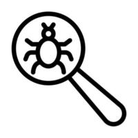 Bug Detector Icon Design vector