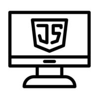 diseño de icono de JavaScript vector