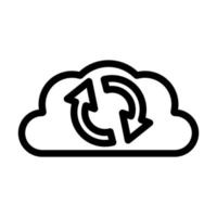 Cloud Sync Icon Design vector