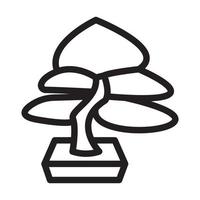 Bonsai Icon Design vector