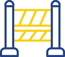 Road Block Vector Icon Design